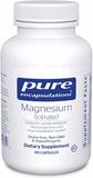 Магний (цитрат), Magnesium (citrate), Pure Encapsulations, 90 капсул, фото