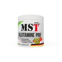Глютамін, Glutaminee Pro (Glutamine + L Alanine), MST Nutrition, смак полуниця-ківі, 315 г - фото