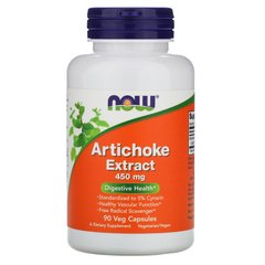 Артишок екстракт, Artichoke, Now Foods, 450 мг, 90 капсул - фото