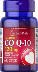 Коензим Q-10 Q-SORB ™, Q-SORB ™ Co Q-10, Puritan's Pride, 120 мг, 60 капсул - фото
