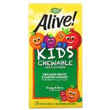 Витамины для детей Alive! со вкусом апельсина и ягод, Multi-Vitamin, Nature's Way, 120 жевательных таблеток, фото