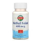 Метилфолат, Methyl Folate, Kal, 400 мкг, 90 таблеток, фото