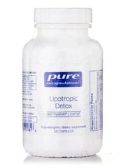 Ліпотропних детокс, Lipotropic Detox, Pure Encapsulations, 120 капсул - фото