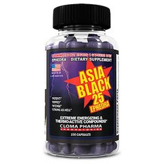 Жіросжігателя, Asia Black, Cloma Pharma, 100 капсул - фото