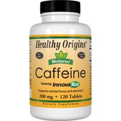 Кофеїн з чаю, Natural Caffeine, Featuring InnovaTea, Healthy Origins, 200 мг, 240 таблеток - фото