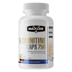 Л-карнитин, L-Carnitine Caps 750, Maxler, 100 капсул - фото