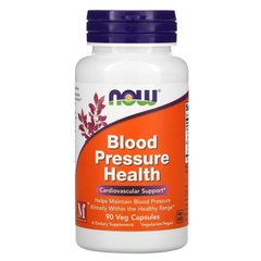 Нормалізація тиску, Blood Pressure, Now Foods, 90 капсул - фото