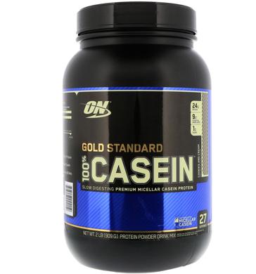 Протеїн, 100% Casein Protein, печиво, Optimum Nutrition, 909 гр - фото