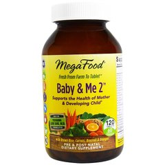 Вітаміни для вагітних 2, Baby & Me 2, MegaFood, 120 таблеток - фото