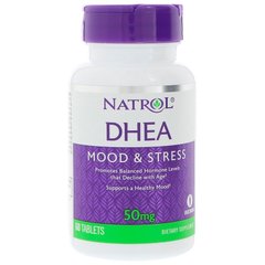 Дегідроепіандростерон, DHEA, Natrol, 50 мг, 60 таблеток - фото