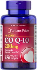 Коензим Q-10 Q-SORB ™, Q-SORB ™ Co Q-10, Puritan's Pride, 200 мг, 120 капсул - фото