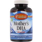Докозагексаеновая кислота (ДГК) для кормящих мам, Mother's DHA, Carlson Labs, 500 мг, 120 гелевых капсул, фото