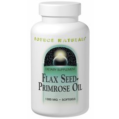 Масло вечірньої примули (Seed-Primrose Oil), Source Naturals, 1300 мг, 180 капсул - фото