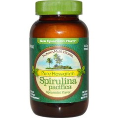 Спіруліна (м'ята), Spirulina Pacifica, Nutrex Hawaii, 1000 мг, 180 таблеток - фото