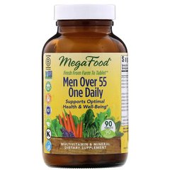 Мультивітаміни для чоловіків 55+, Men Over 55 One Daily, MegaFood, 90 таблеток - фото