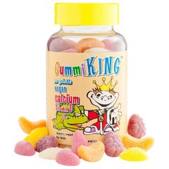 Кальцій жувальний для дітей, Calcium Plus Vitamin D, Gummi King, 60 таблеток - фото