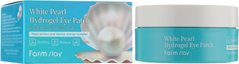 Патчі гідрогелеві з екстрактом перлів, White Pearl Hydrogel Eye Patch, FarmStay, 60 шт - фото