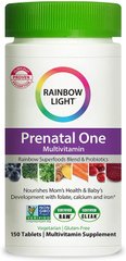 Вітаміни для вагітних, Prenatal One, Rainbow Light, 150 таблеток - фото