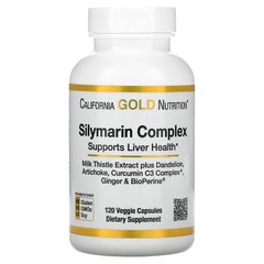 Силимарин (расторопша), California Gold Nutrition, 120 капсул - фото