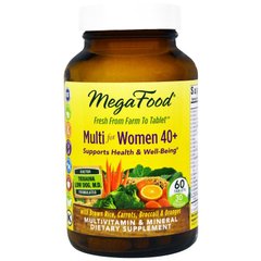 Витамины для женщин 40+, Multi for Women, Mega Food, 60 таблеток - фото
