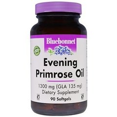 Масло вечірньої примули (Evening Primrose Oil), Bluebonnet Nutrition, 1300 мг, 90 капсул - фото