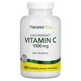 Вітамін С, Vitamin C, Nature's Plus, 1000 мг, 180 таблеток, фото