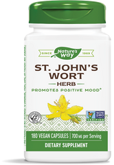 Звіробій, St, John's Wort Herb, Nature's Way, 350 мг, 180 капсул - фото