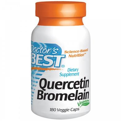 Кверцетин і бромелайн (Quercetin Bromelain), Doctor's Best, 180 капсул - фото
