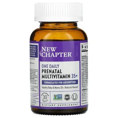 Ежедневные Мультивитамины для беременных, One Daily Prenatal Multivitamin 35+, New Chapter, 30 таблеток - фото
