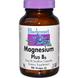 Магній і вітамін В-6, Magnesium Plus B6, Bluebonnet Nutrition, 90 капсул, фото – 1