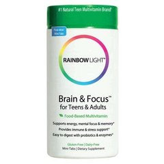 Вітаміни для мозку підлітків, Brain for Teens & Adults, Rainbow Light, 90 таблеток - фото