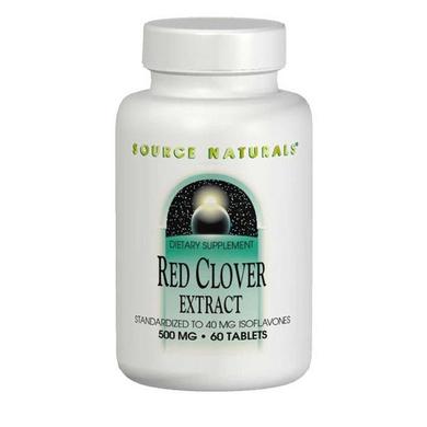 Червона конюшина, Red Clover, Source Naturals, екстракт, 500 мг, 60 таблеток - фото