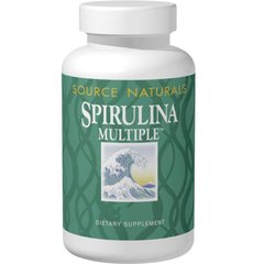 Спіруліна, Spirulina Multiple, Source Naturals, 100 таблеток - фото