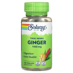 Корень имбиря, Ginger Root, Solaray, 550 мг, 100 капсул - фото