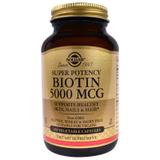 Біотин, Biotin, Solgar, 5000 мкг, 100 капсул, фото