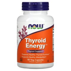 Для щитовидної залози, Thyroid Support, Now Foods, 90 капсул - фото