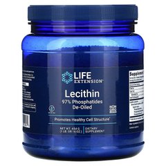 Лецитин, Lecithin, Life Extension, 454 г - фото