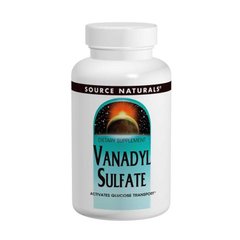 Ванадій сульфат, Vanadyl Sulfate, Source Naturals, 10 мг, 100 таблеток - фото