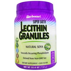 Лецитин, Lecithin Granules, Bluebonnet Nutrition, Super Earth, гранули, 720 г - фото