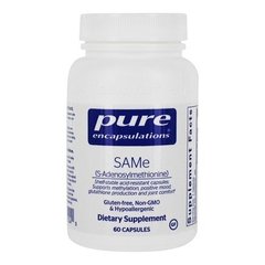 S-аденозилметіонін, SAMe (S-Adenosylmethionine) 60's, Pure Encapsulations, 60 капсул - фото