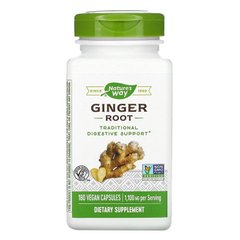 Корінь імбиру (Ginger Root), Nature's Way, 550 мг, 180 капсул - фото