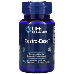 Восстановление желудка, Gastro-Ease, Life Extension, 60 растительных капсул - фото