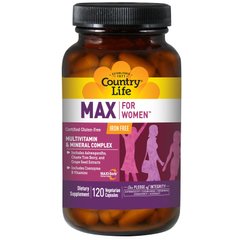 Вітаміни для жінок, Multivitamin & Mineral, Country Life, 120 капсул - фото