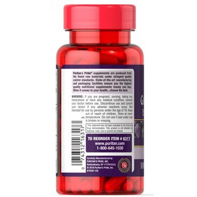 Экстракт винограда с ресвератролом, Grape Extract with Resveratrol, Puritan's Pride, 60 мг, 100 капсул - фото