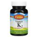 Витамин K2 MK-7, Vitamin K2 MK-7, Carlson Labs, 45 мкг, 90 гелевых капсул, фото – 1