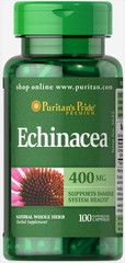 Ехінацея, Echinacea, Puritan's Pride, 400 мг, 100 капсул - фото