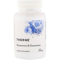 Глюкозамін хондроїтин, Glucosamine & Chondroitin, Thorne Research, 90 капсул - фото