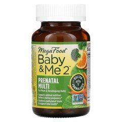 Вітаміни для вагітних 2, Baby & Me 2, MegaFood, 60 таблеток - фото