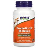 Пробіотик-10, Probiotic, Now Foods, 25 млрд ДЕЩО, 100 капсул, фото