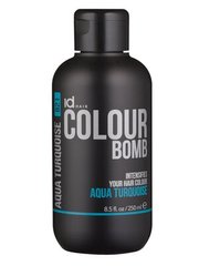 Кольоровий кондиціонер, Aqua Turquoise 821 Colour Bomb, IdHair, 250 мл - фото